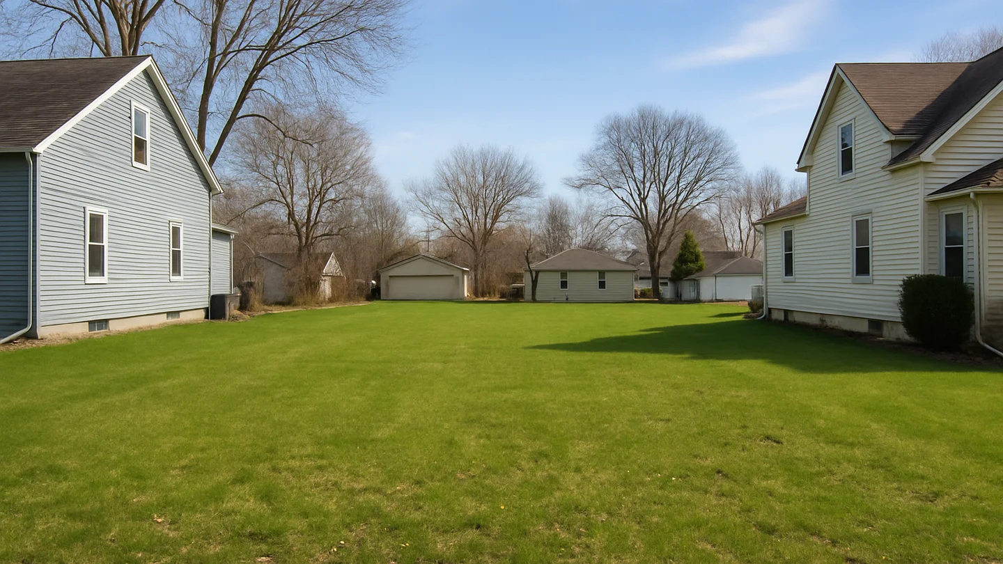 Vacant residential lot in Oshkosh, Wisconsin